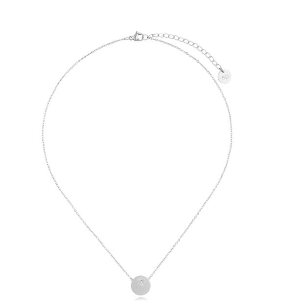 Naszyjnik srebrny z blaszą Lace NSA0789