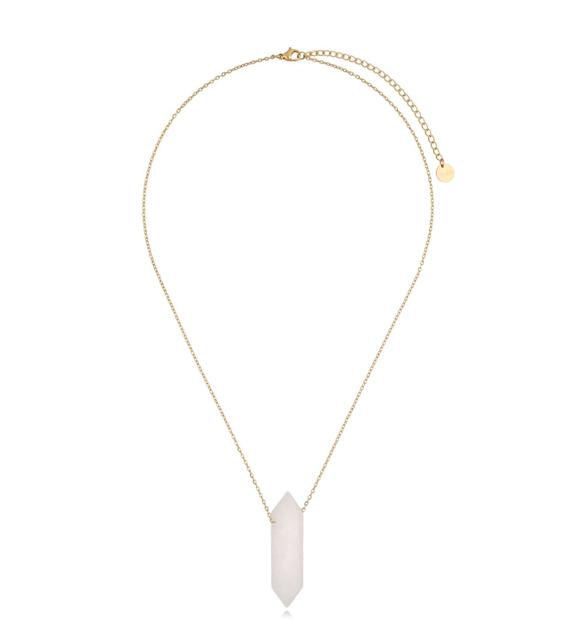 Naszyjnik z kryształem górskim Power Stone NLB0284