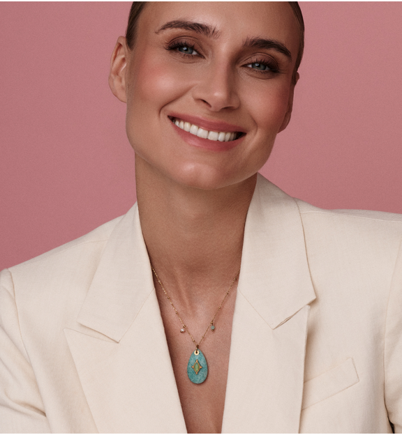 Naszyjnik z amazonitem NPA1370