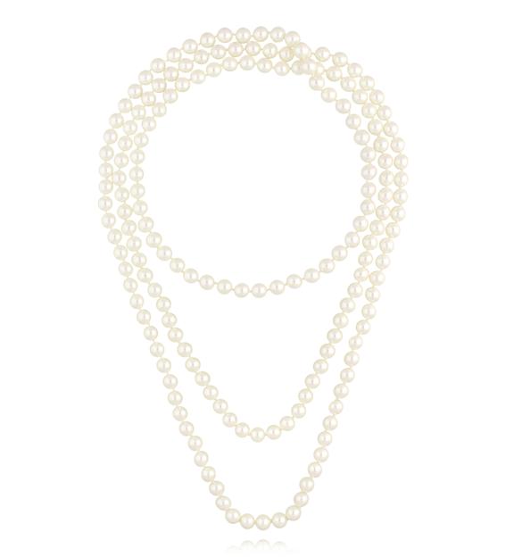 Naszyjnik długi z perłami NPE0303