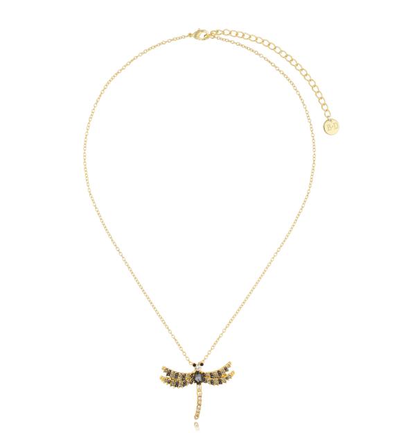 Naszyjnik złoty z ważką Fábia NS0253