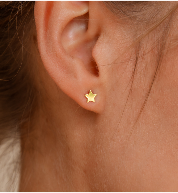 Kolczyki gwiazdki złote KGG0036