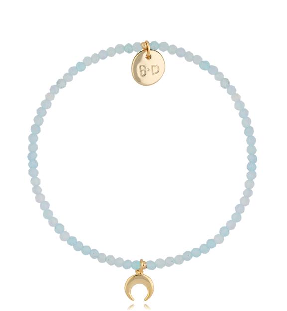 Bransoletka z błękitnymi apatytami i księżycem Lifestyle BTW1241