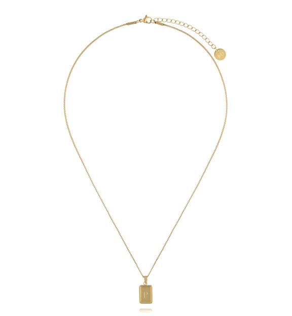 Naszyjnik z literką P złoty NSA1536