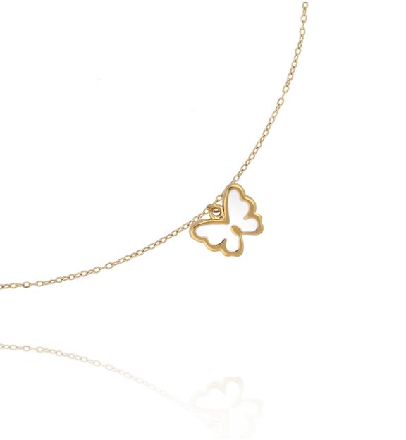 Naszyjnik z zawieszką motyla NSY0810