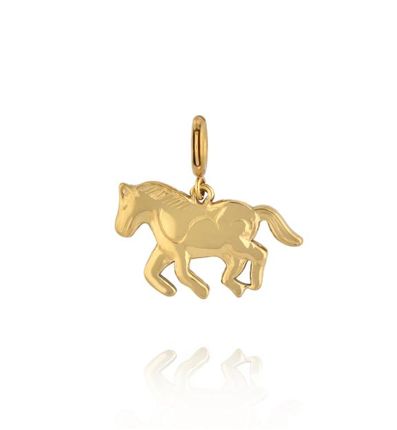 Charms złoty koń CHA0191