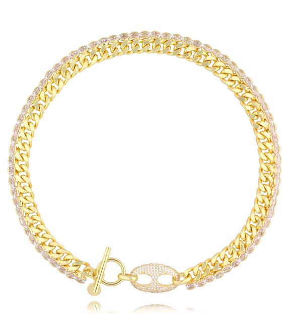 Naszyjnik złoty łańcuch Misaki NRG0519