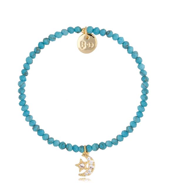 Bransoletka z magnezytami i księżycem Baltic BTW1284