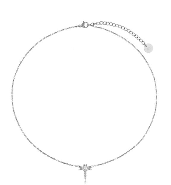 Naszyjnik srebrny z ważką Magic Dragonfly NSA0393