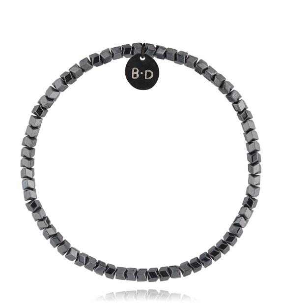Bransoletka ze stalowymi hematytami Sparkle BTW2346