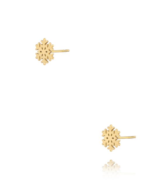 Kolczyki złote śnieżynki Lapland KSA1386