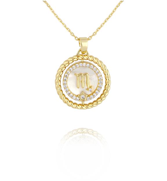 Naszyjnik znak zodiaku Skorpion NLU0039