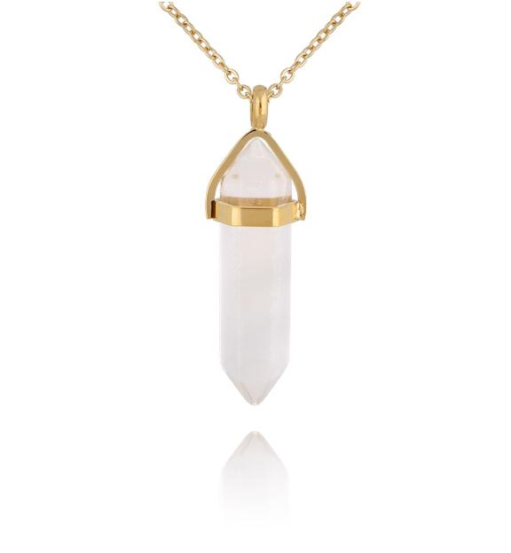 Naszyjnik z kryształem górskim Shelly NLB0292