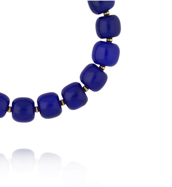 Bransoletka z kobaltowymi jadeitami BPA0668