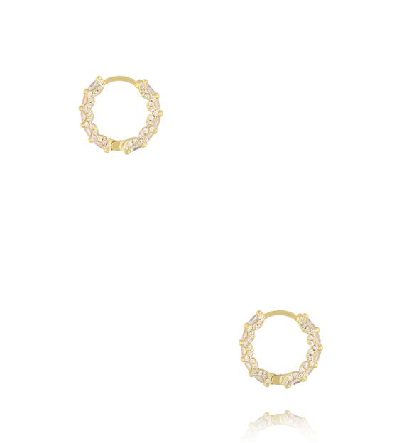 Kolczyki kółeczka z cyrkoniami KSS2173
