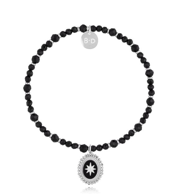 Bransoletka z czarnymi turmalinami Dark Harmony BTW2889