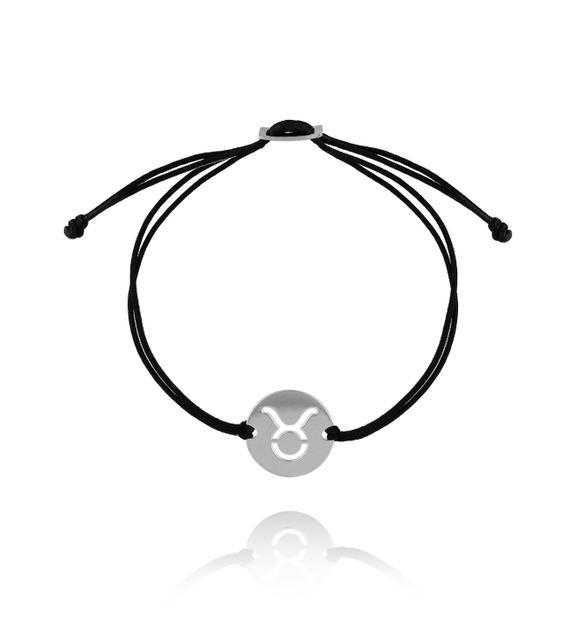 Bransoletka srebrna znak zodiaku BYK BSE0093