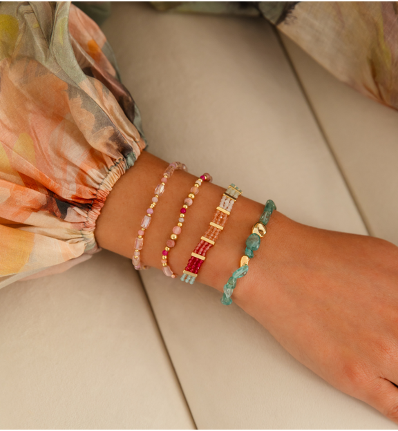 Bransoletka różowa z rodochrozytami BSC2152