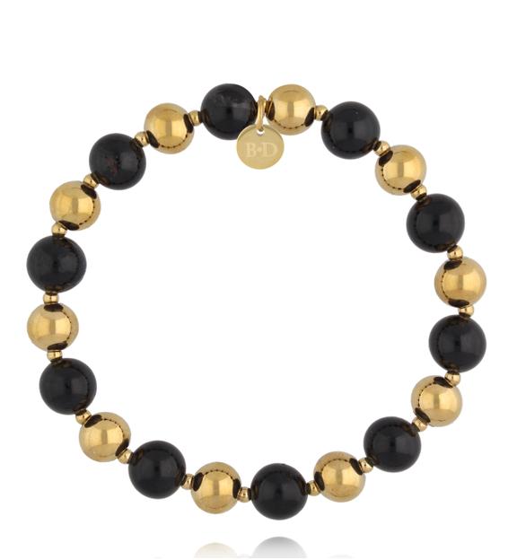 Bransoletka z naturalnego czarnego turmalinu BPA0633
