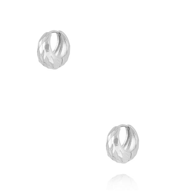 Zestaw kolczyków kółek w srebrnym wykończeniu KLU0167