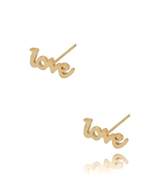 Kolczyki złote LOVE KSA0388