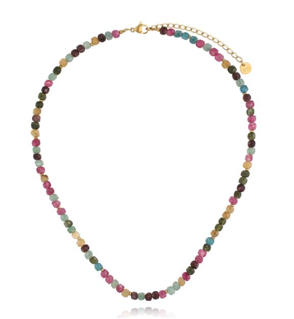 Naszyjnik z kolorowych jadeitów NPA1572