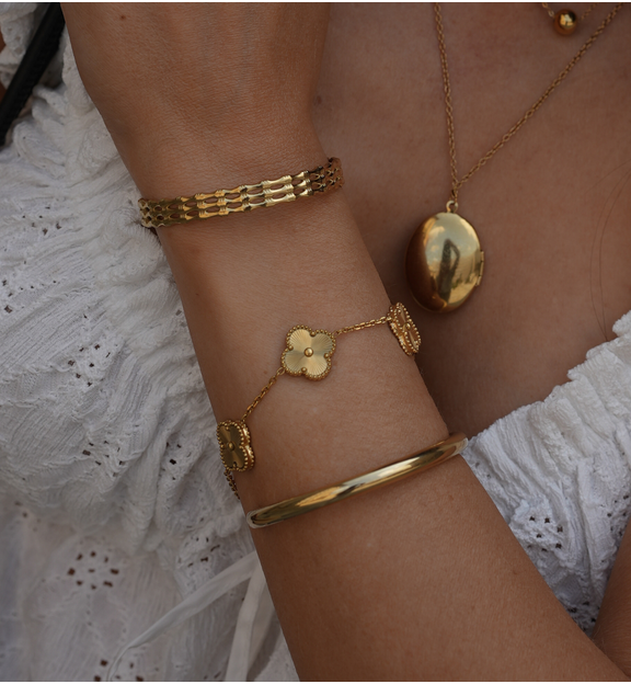 Bransoletka obręcz złota Amore Adornments BSA0716