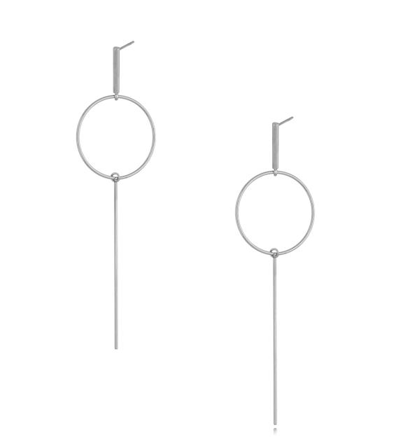 Kolczyki srebrne z kołami Rings KSA0524