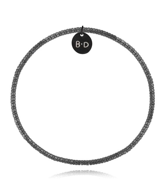 Bransoletka ze stalowymi hematytami BTW2688