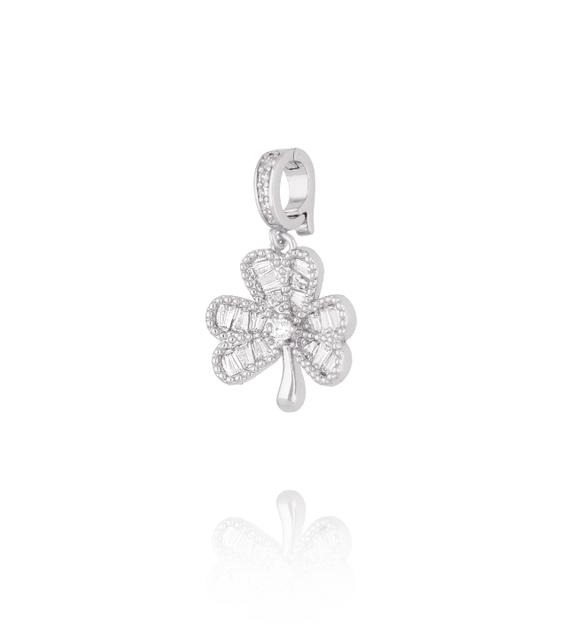 Charms srebrny kwiat z kryształkami CHSS0033