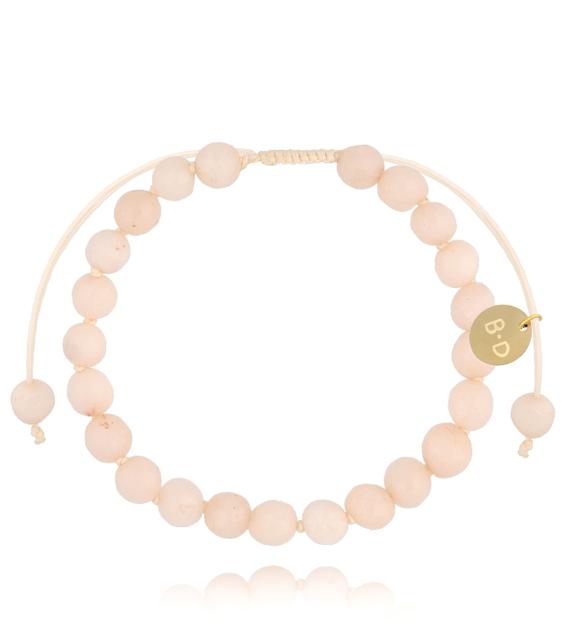 Bransoletka z beżowymi jadeitami Jade BSH0151