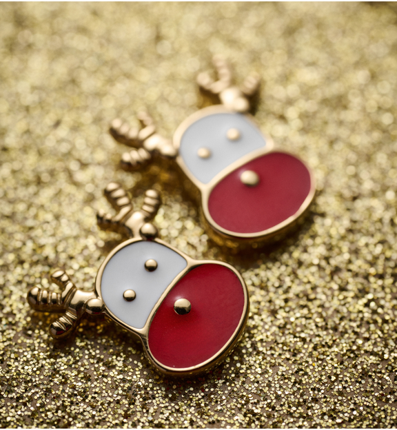 Zestaw świątecznej biżuterii z reniferami ZN0064