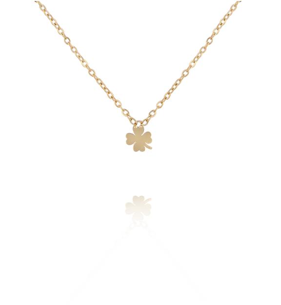 Naszyjnik z koniczynką złoty NSY0775