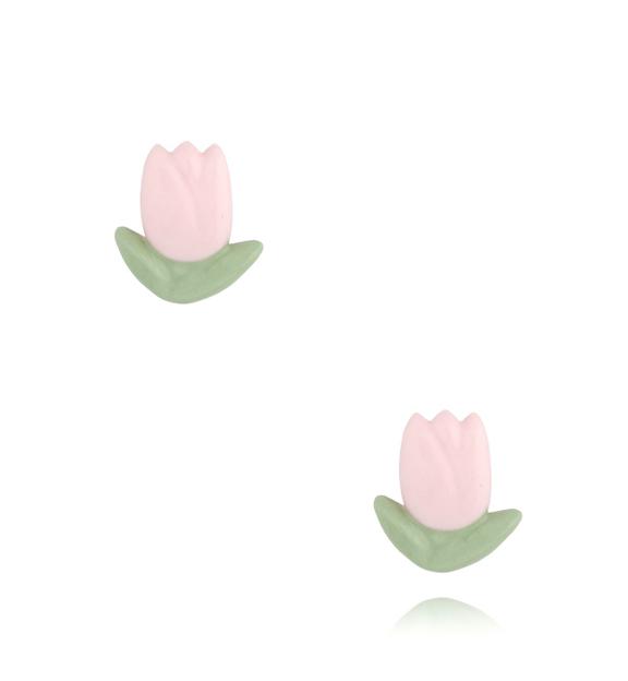 Kolczyki różowe tulipany Tulip KZA0061