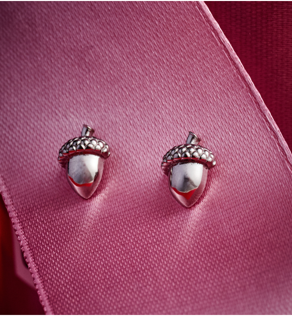 Kolczyki z żołędziami srebrne KSA2234