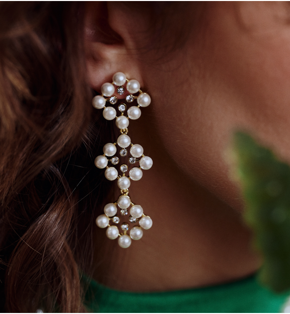 Kolczyki z białymi perłami KPE0171