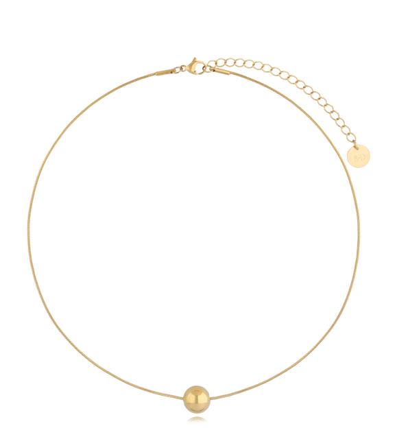 Naszyjnik złoty z kulką Simple Ball NSA0808