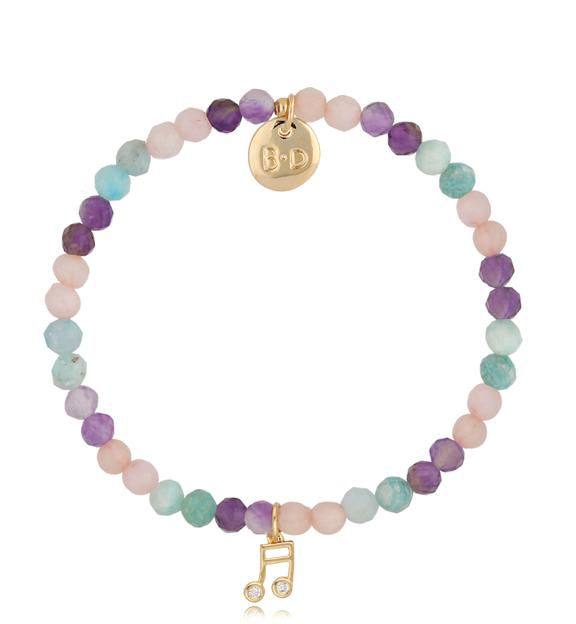 Bransoletka kolorowa dla dziewczynki z nutką Candy BTW0942