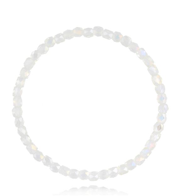 Bransoletka z kryształkami mleczna Natalie BCY0195