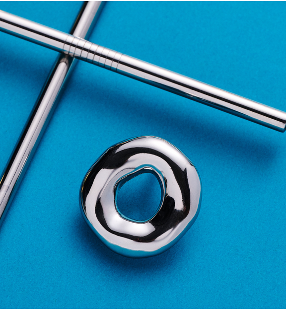 Kolczyki okrągłe srebrne KRG1073