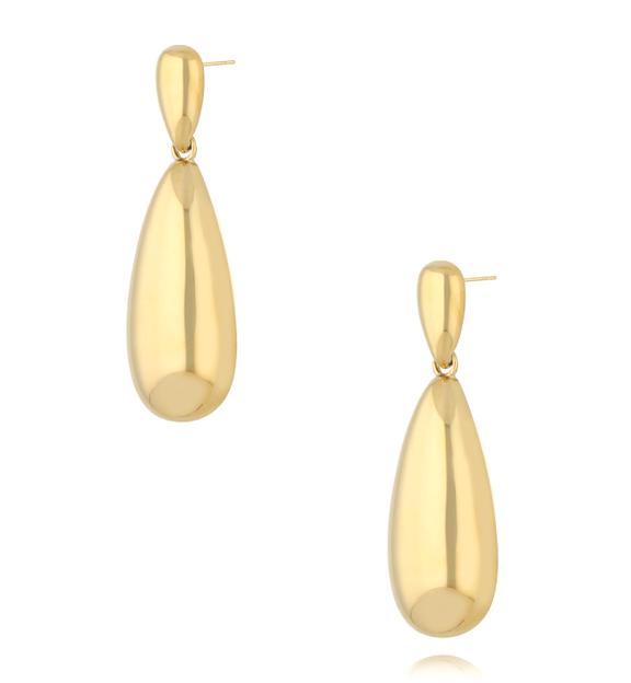 Kolczyki złote łezki Golden Teardrop KSA2045
