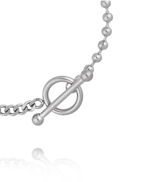 Bransoletka typu kulki i splotem łańcuchowym BSY0615