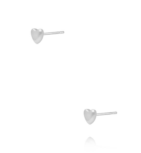 Kolczyki srebrne minimalistyczne serduszka KSY0822