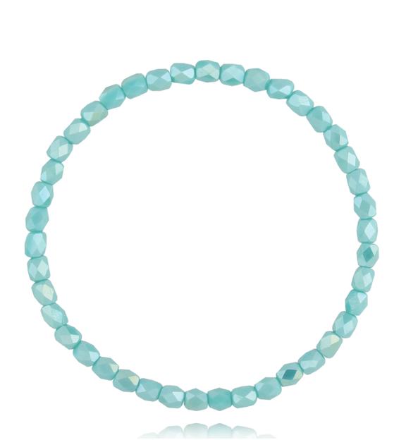 Bransoletka z kryształkami turkusowa Natalie BCY0200