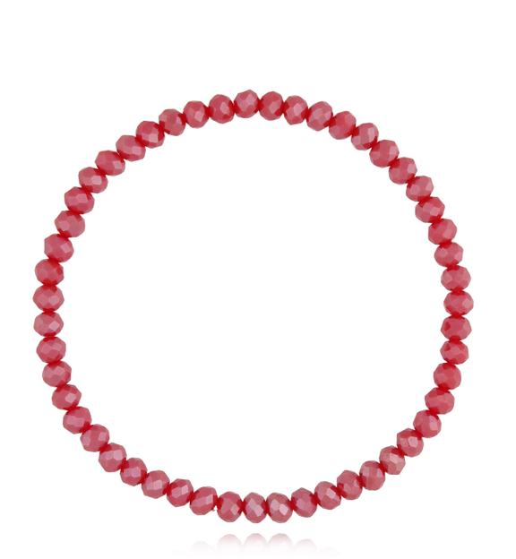 Bransoletka z kryształkami czerwona Basic BTW2166