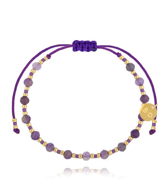 Bransoletka z ametystami BMT0208