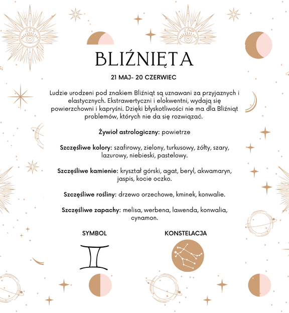 Bransoletka srebrna pozłacana znak zodiaku BLIŹNIĘTA BSE0096