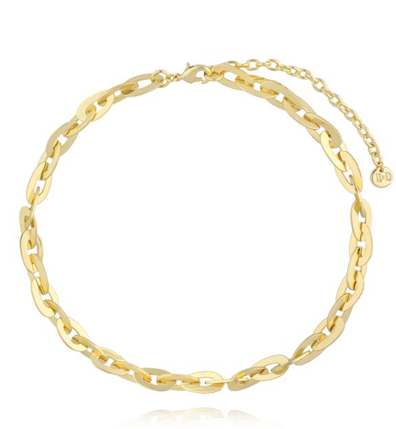 Zestaw naszyjników z kamieni naturalnych i złotego łańcucha z sercem ZN0109