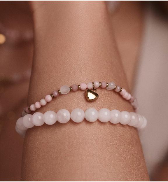 Bransoletka z kwarcami różowymi BTW3716