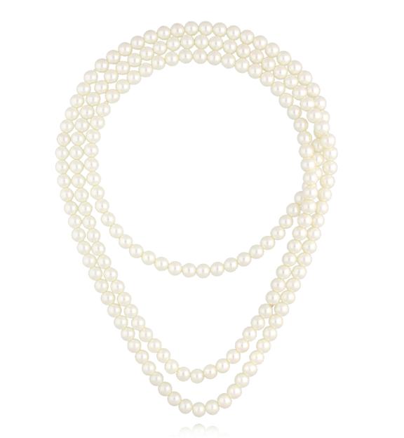 Naszyjnik z pereł długi NPE0304